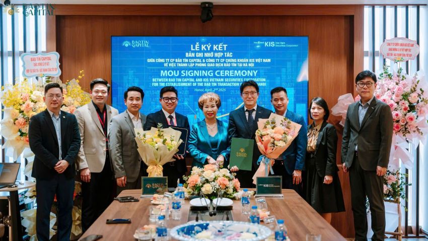 Lễ ký kết Biên bản Ghi nhớ hợp tác giữa CTCP Chứng khoán KIS Việt Nam và CTCP Bảo Tín Capital